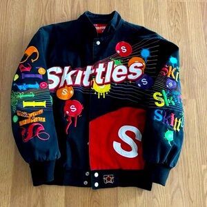 Vintage JH Designs NASCAR Skittles Jacket 3XL